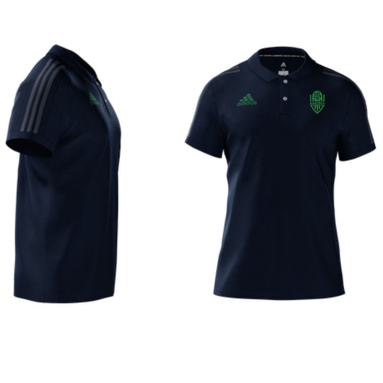 Adidas mi Team Off Field Polo - Navy with Onix and & Alt. Logo | My